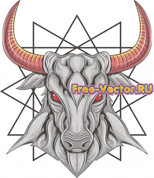 Бык вектор cdr бесплатно скачать