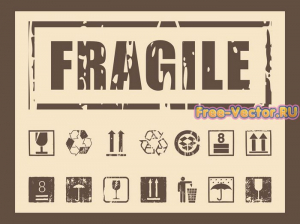Табличка Fragile