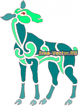 Ягнёнок векторный рисунок цвет