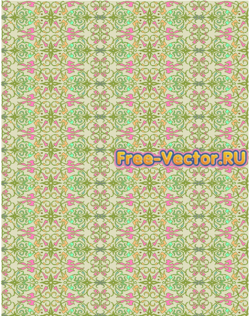 Фон с узорами формат EPS 050