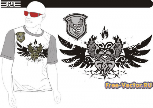 T shirt картинка на футболку m-069