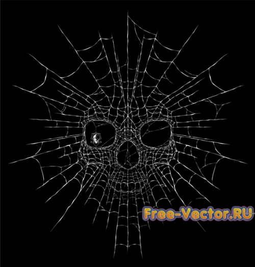 Вектор с черепом s035