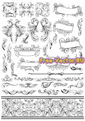 Ленты, рамки формат cdr