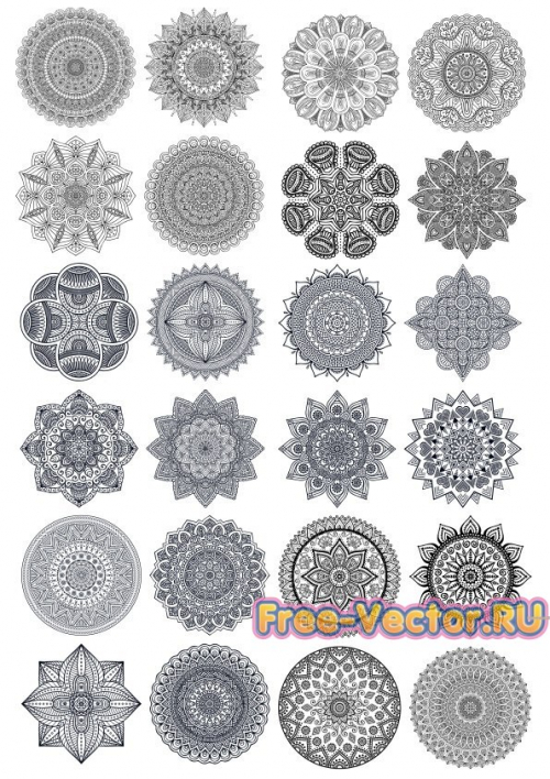 Круглый векторный рисунок