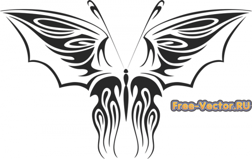 Бабочка вектор клипарт