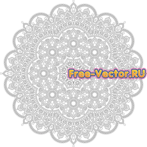 Резной орнамент cdr