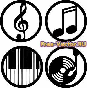 Музыкальные вектора cdr формат
